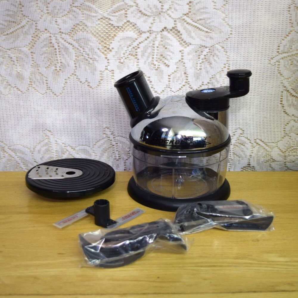 Culinare RocketChef Food Processor Off Grid Manual Hand Operated Food Prep Slice